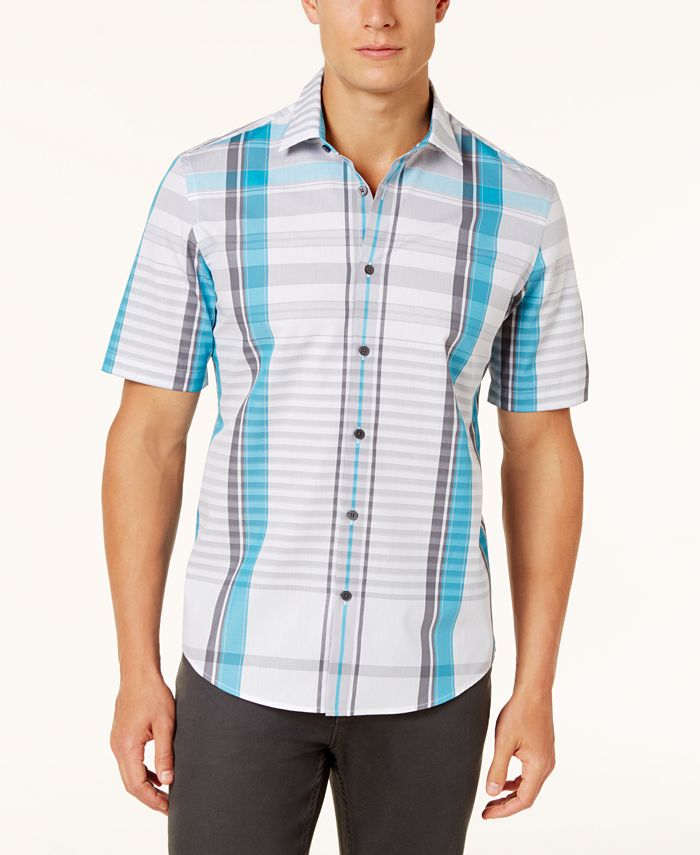Alfani Men's Kenly Plaid Shirt, Created for Macy's - Macy's