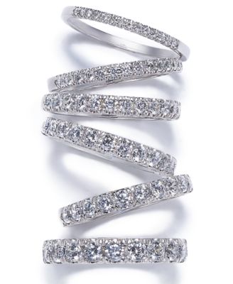 Pave Diamond Band Ring in 14k Gold or White Gold (3/4 ct. t.w.)