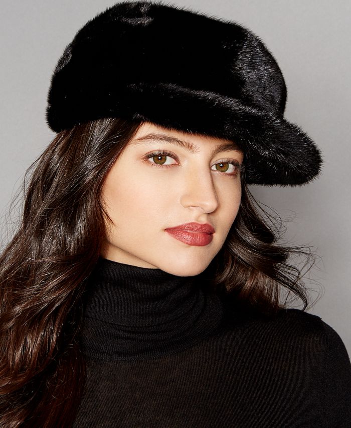 Macys store mink hats