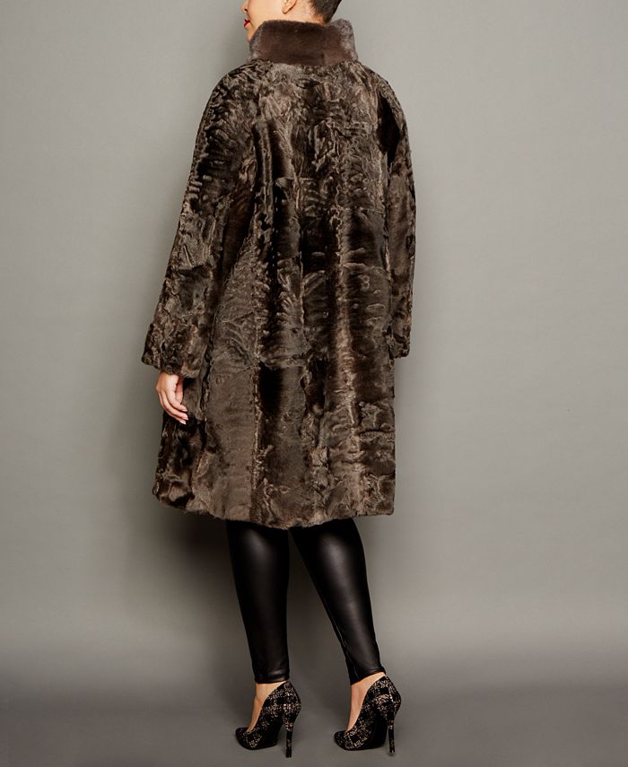 Persian lamb coat plus size online