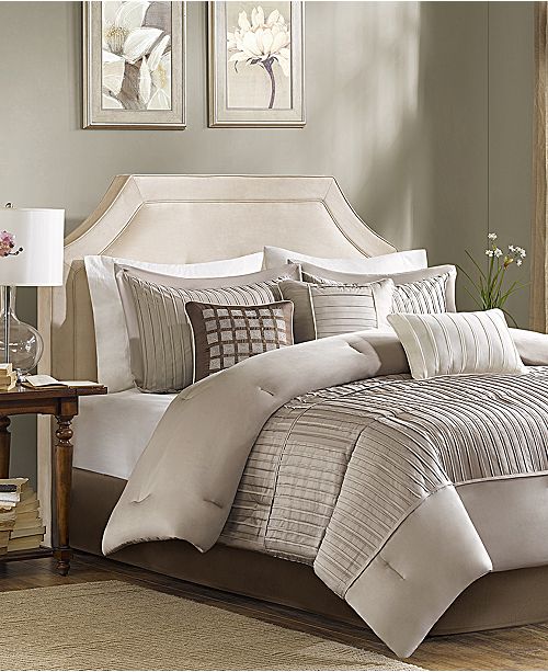 Madison Park Trinity Charmeuse 7 Pc Queen Comforter Set Reviews