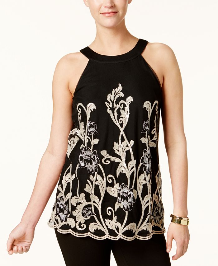 macy's alfani petite tops
