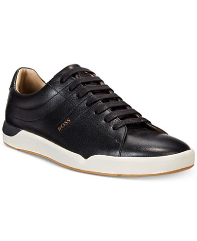 Hugo Boss Men's Stillness Leather Cupsole Sneakers - All Men's Shoes ...