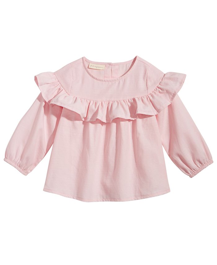 First Impressions Cotton Flounce Top, Baby Girls, Created for Macy's ...