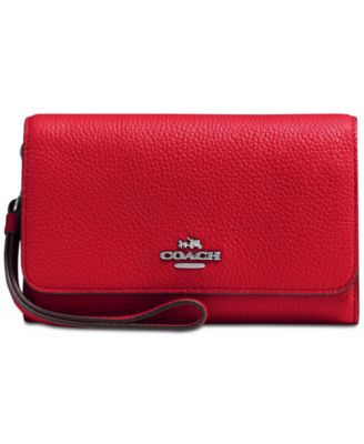 coach boxed phone clutch