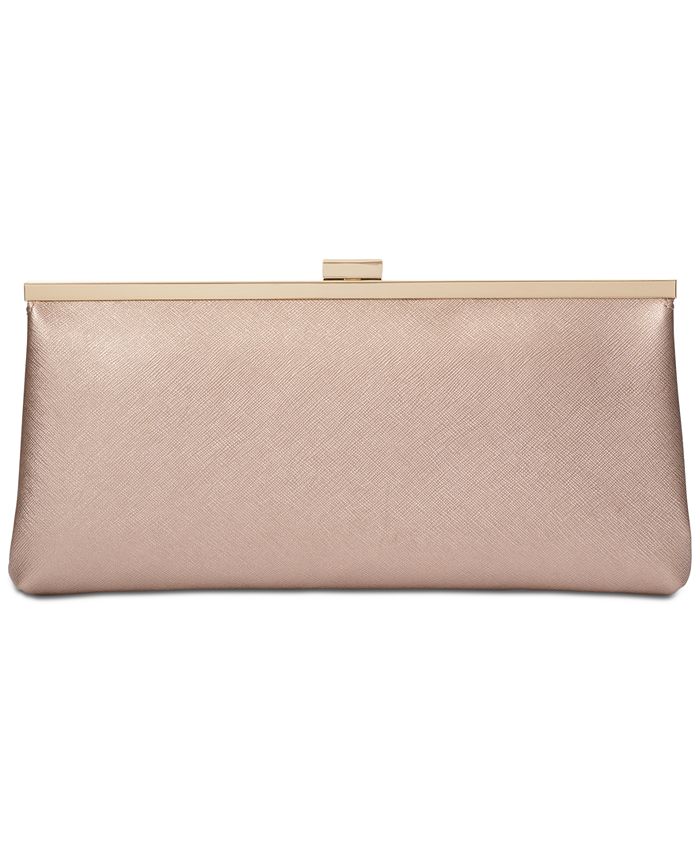 Clutch Squared FF in Saffiano Leather and Cotton main image 1