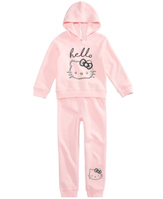 Hello Kitty - Glitter-Print Hoodie & Jogger Pants Set, Toddler Girls (2T-5T) & Little Girls (2-6X)
