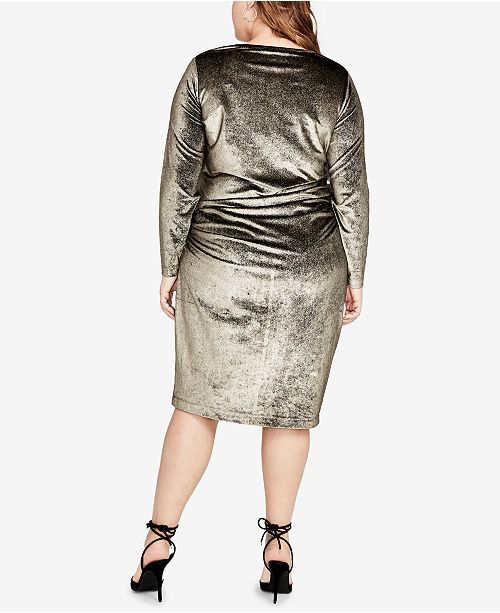 Rachel Roy Womens Trendy Plus Size Adrina Mixedcable Sweater Brown Size 2x main image 0