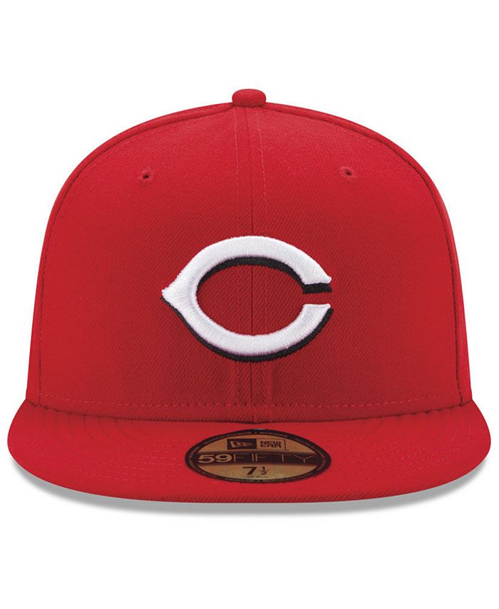 New Era Cincinnati Reds Authentic Collection 9-11 Patch 59FIFTY Fitted ...