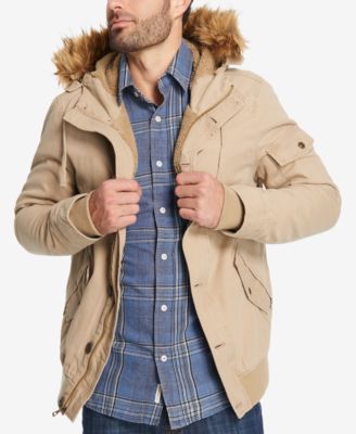 fleece lined parka men's