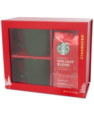 Starbucks - Mugs & Holiday Blend Coffee Gift Set