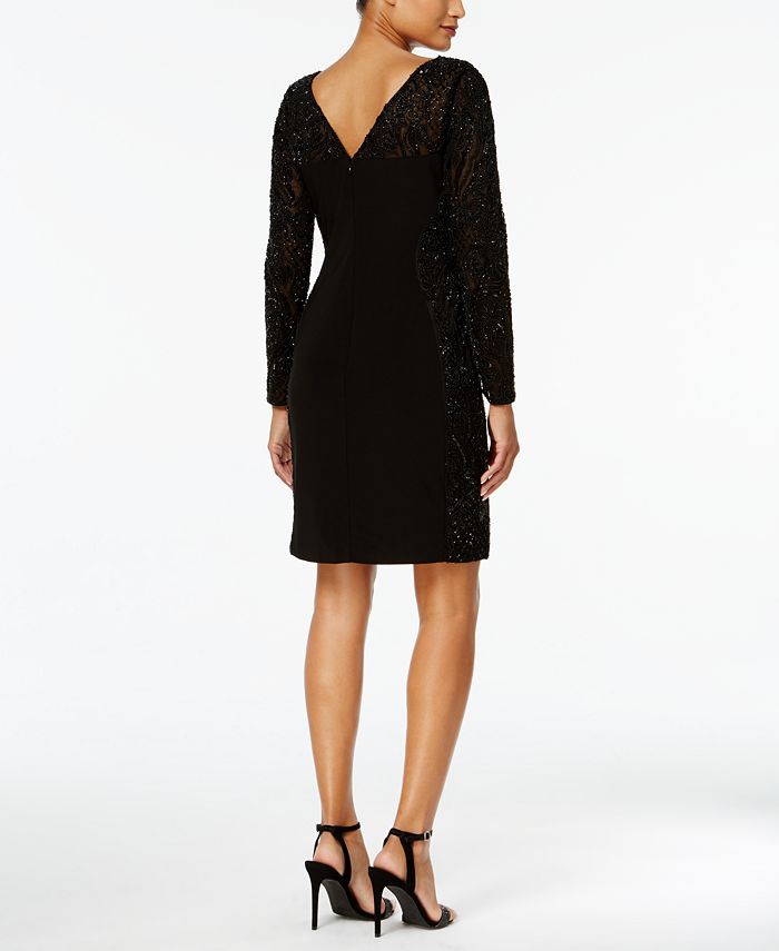Adrianna Papell Beaded Matte Jersey Dress Macy's