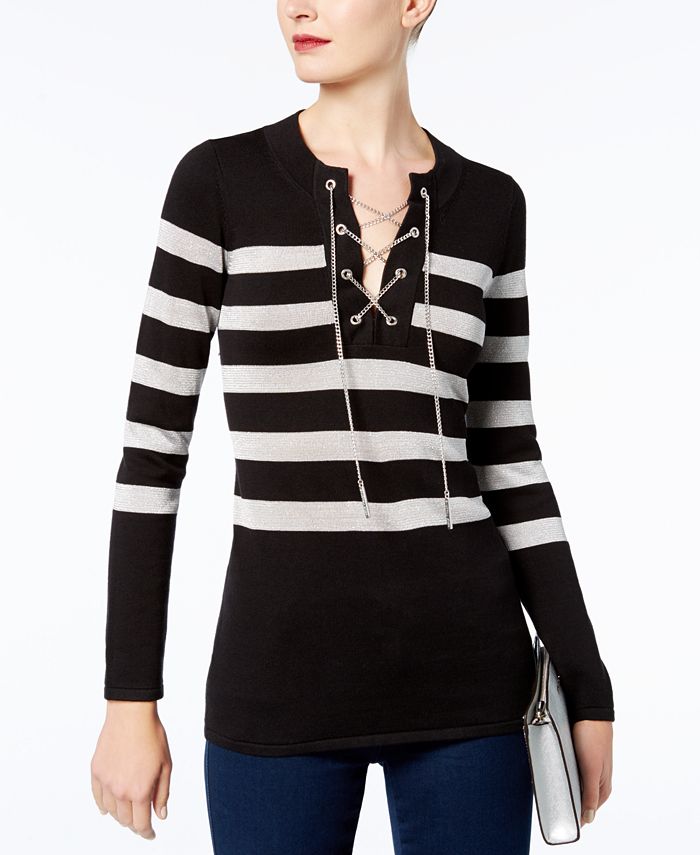 Michael kors hotsell lace up sweater