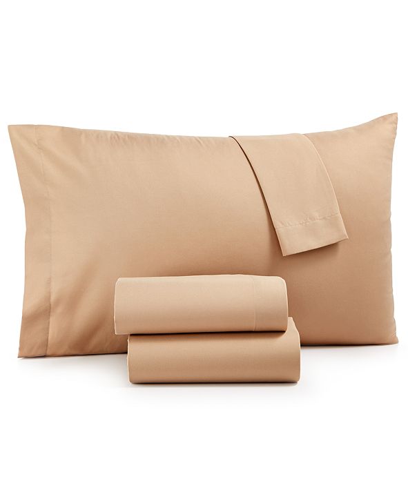 Sanders Microfiber Twin 3Pc Sheet Set, Created for Macy's & Reviews