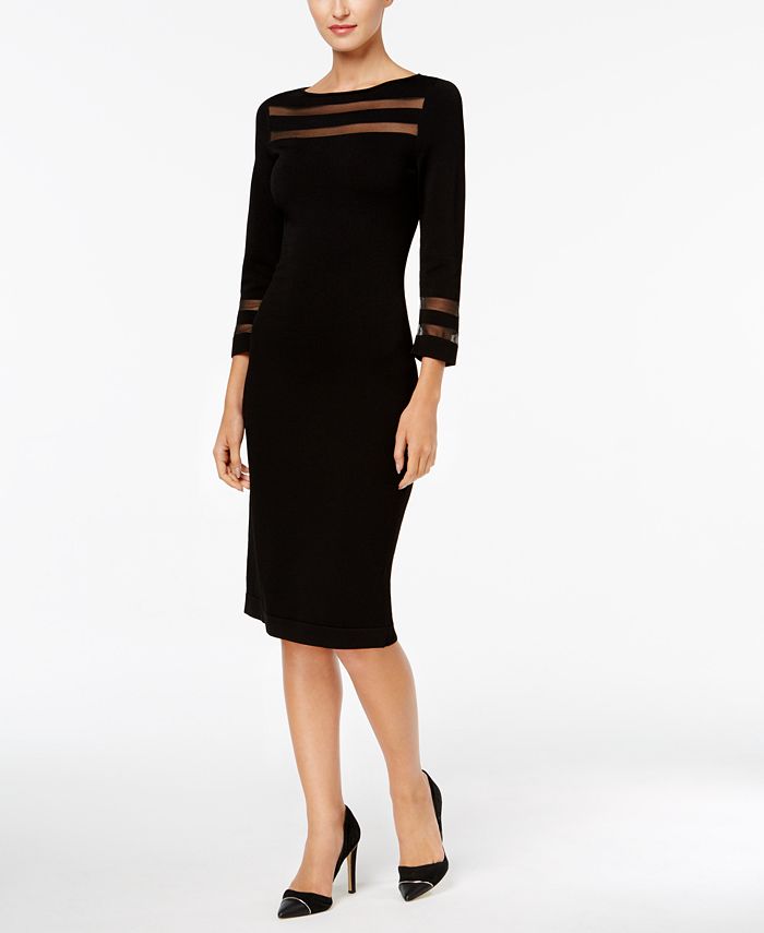 Calvin Klein Illusion Sweater Sheath Dress Macy s