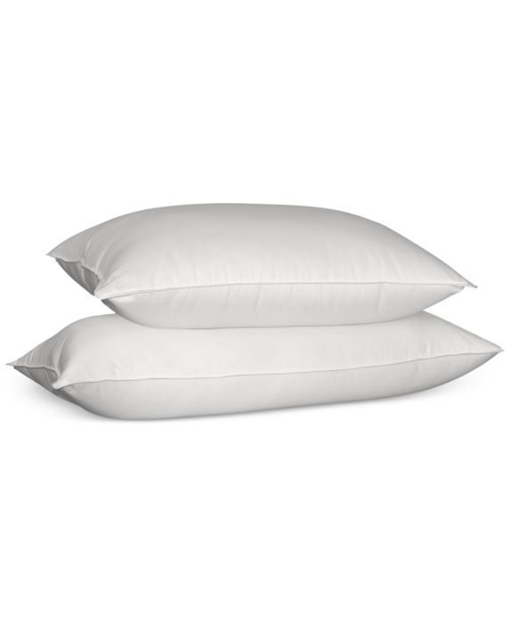 Blue Ridge Home Fashions Naples Siberian Down Pillow (Standard/Queen) White: 700 Thread Count Cotton Shell, Duck Feather Blend