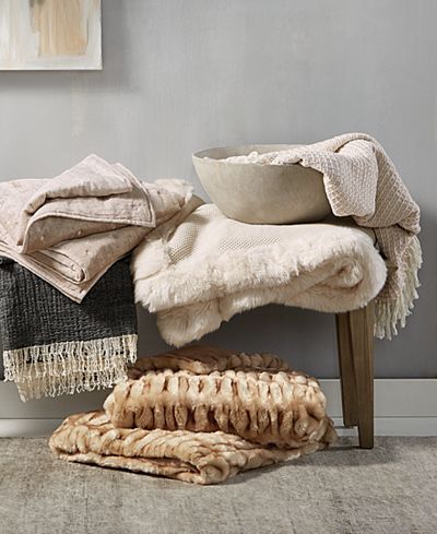 Hotel Collection Throw Collection, Created for Macy&#39;s - Blankets & Throws - Bed & Bath - Macy&#39;s