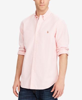 Polo Ralph Lauren Men's Classic Fit Long Solid Oxford Shirt & Reviews - Casual Button-Down Shirts - Men Macy's