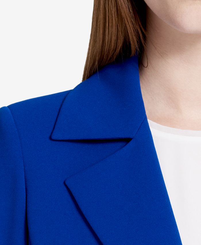 Calvin Klein Notch-Collar Open-Front Blazer - Macy's