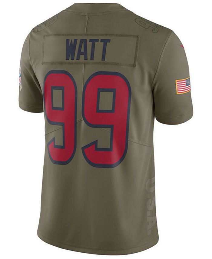 Nike Men's J.J. Watt Houston Texans Salute To Service Jersey - Macy's