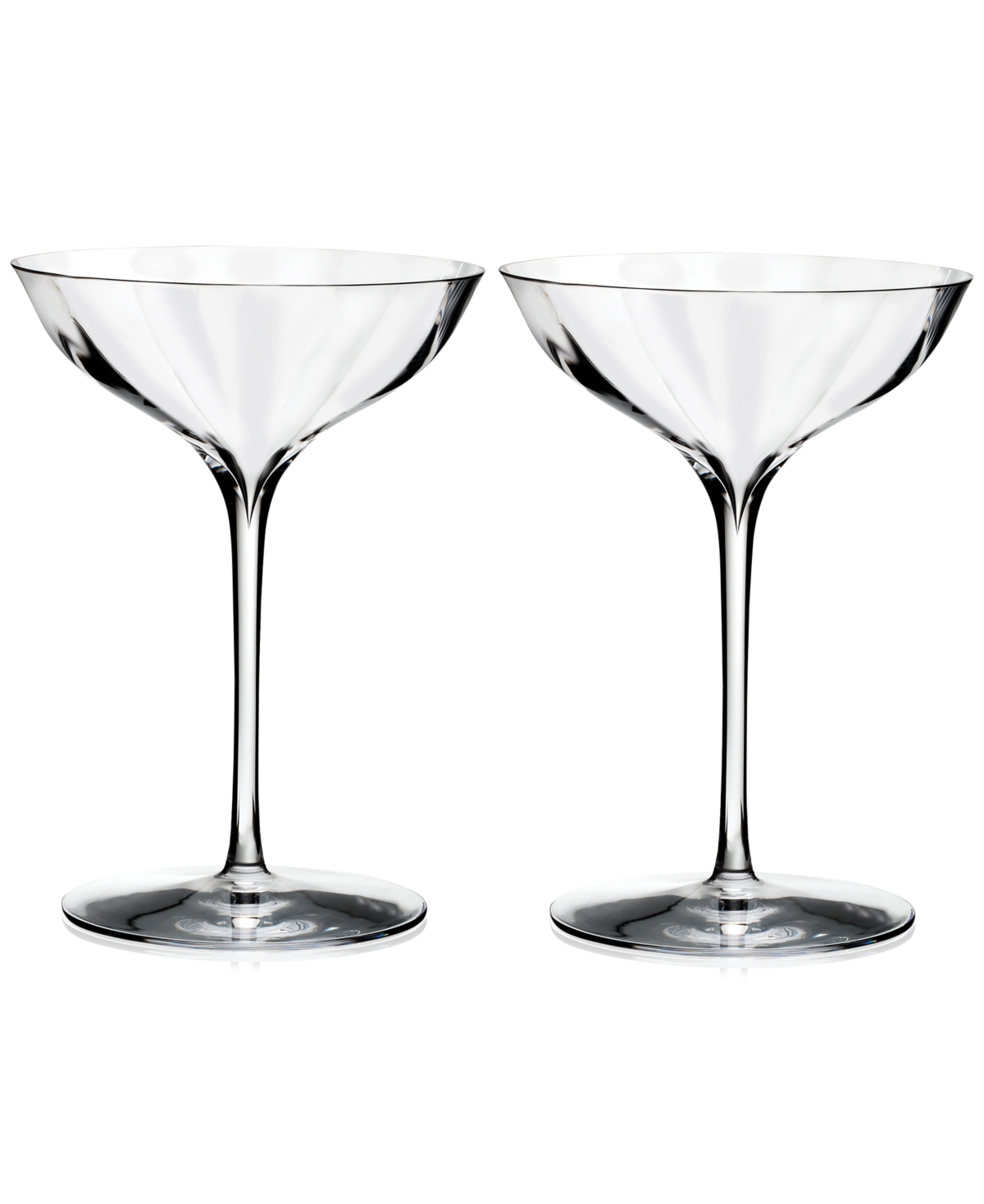 Waterford Elegance Optic Belle Coupe 6.7 Oz, Set Of 2 In Clear
