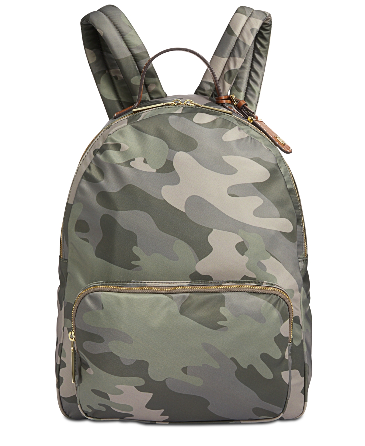 Tommy Hilfiger Julia Camo Dome Backpack In Green,gold