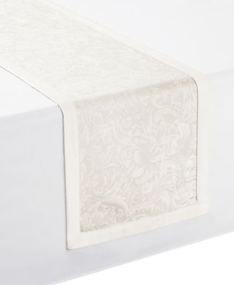 Waterford Peony Ivory Table Runner 14" x 90"