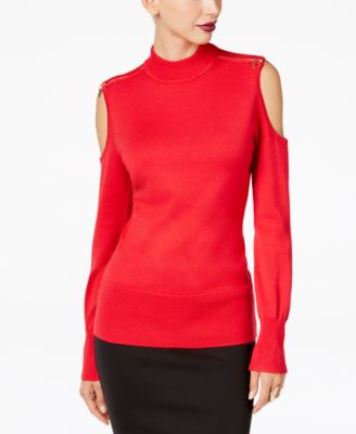 macys cold shoulder sweaters