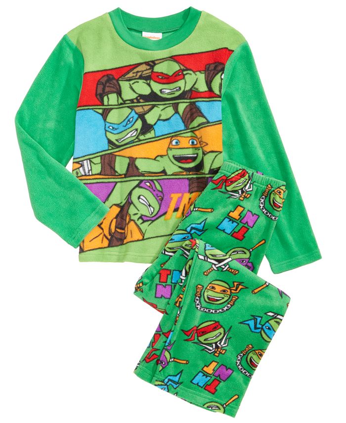 Toddler Boy Teenage Mutant Ninja Turtles Button-Down Fleece Pajama Set