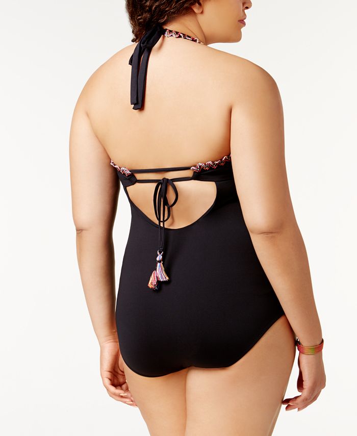 Becca ETC Plus Size Mardi Gras One Piece Swimsuit Macy s