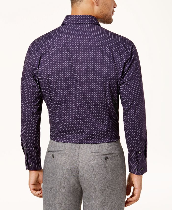 Macy's purple top dress shirt