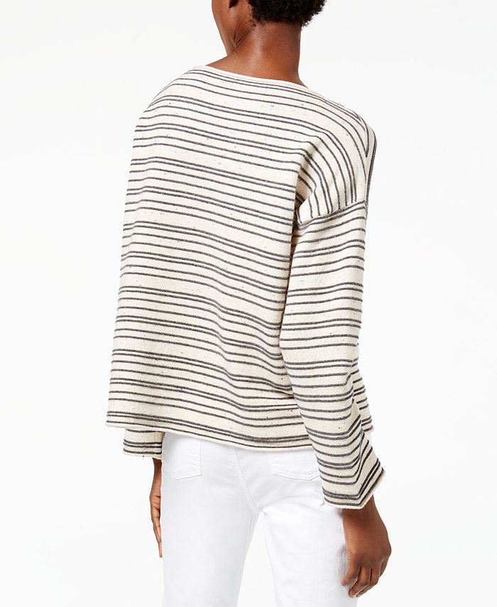Eileen Fisher V-Neck Drop-Shoulder Sweater Pink Size L main image 1