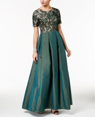 Adrianna papell 2025 embellished taffeta gown