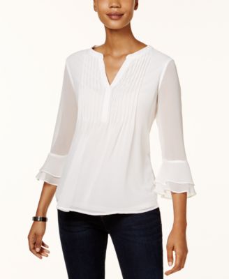 macys petite blouses