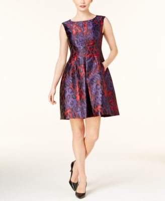 anne klein jacquard dress