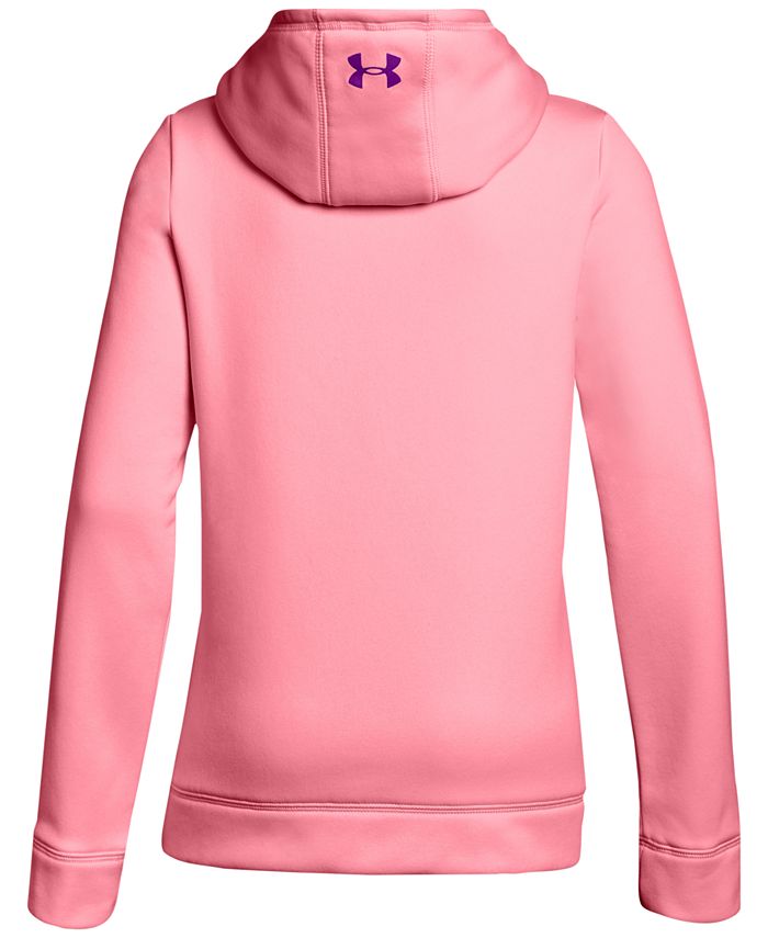 Under Armour Fleece Pullover Logo Hoodie, Big Girls - Macy's