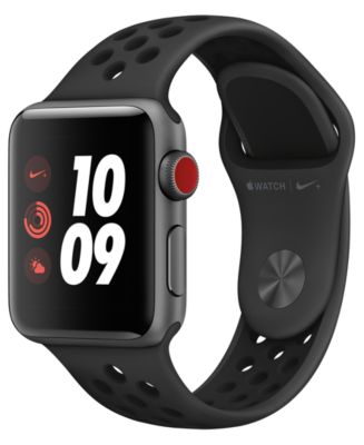 Apple Watch Nike+ (GPS + Cellular), 38mm Space Gray Aluminum Case with ...