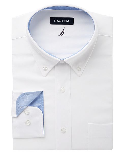 Nautica Men S Classic Regular Fit Comfort Stretch Wrinkle Free