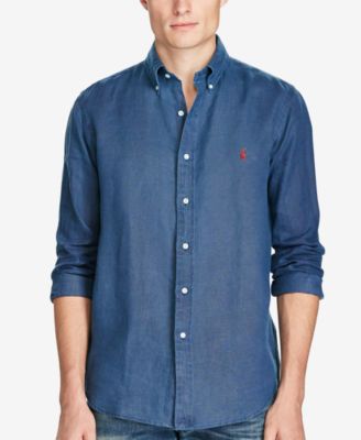 ralph lauren ocean wash linen shirt