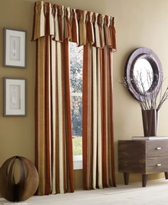 J Queen New York - Valdosta Cotton Stripe 50" x 63" Rod Pocket Curtain Panel