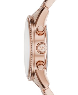 michael kors ritz rose gold watch
