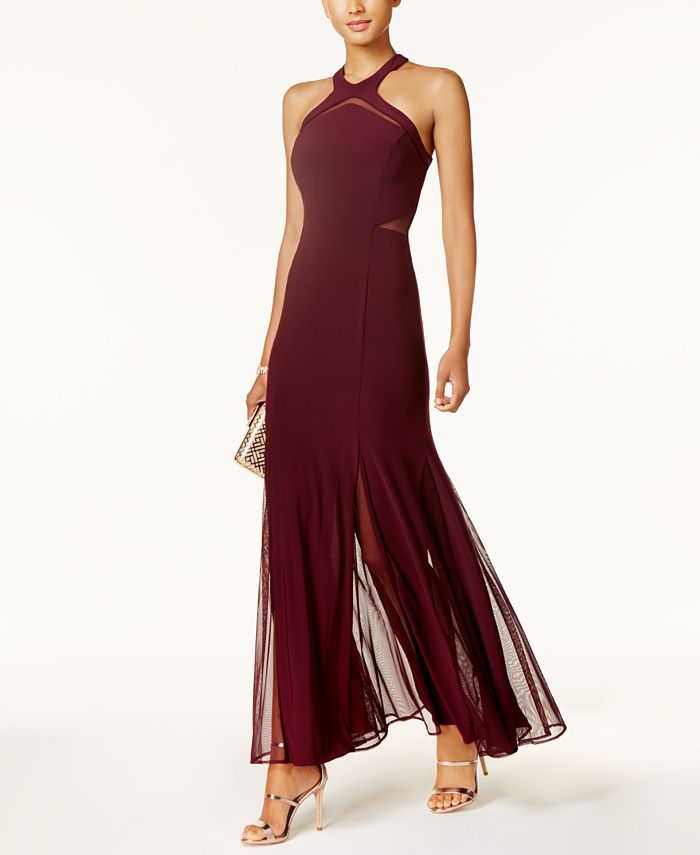 Calvin klein halter mermaid cheap gown