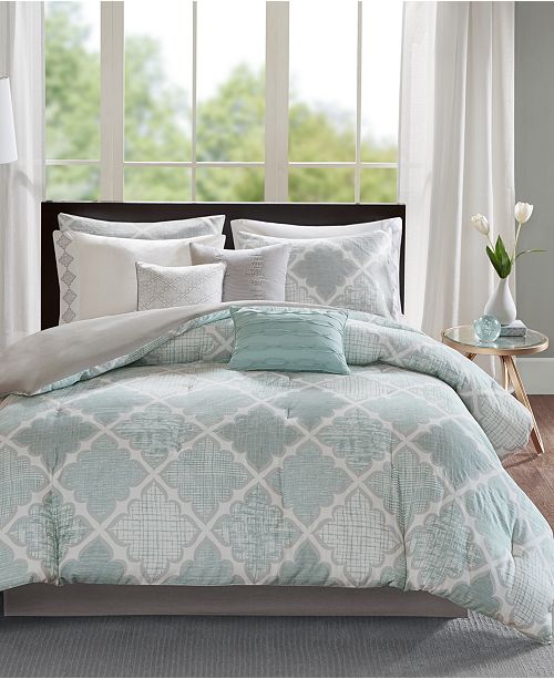 Madison Park Cadence 9 Pc Cotton Queen Comforter Set Reviews