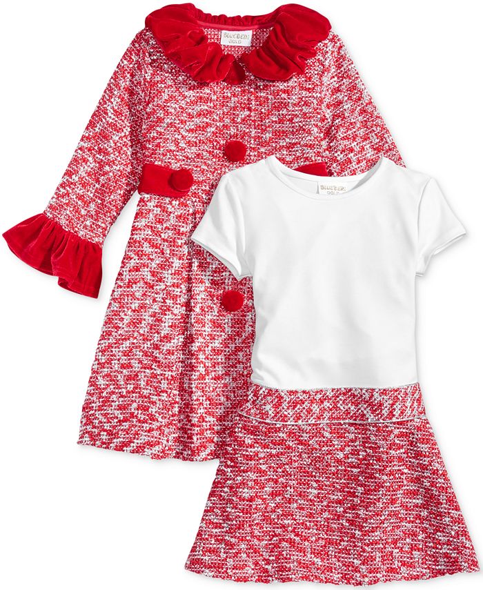 Blueberi Boulevard 2 Pc. Coat Dress Set Toddler Girls 2T 5T