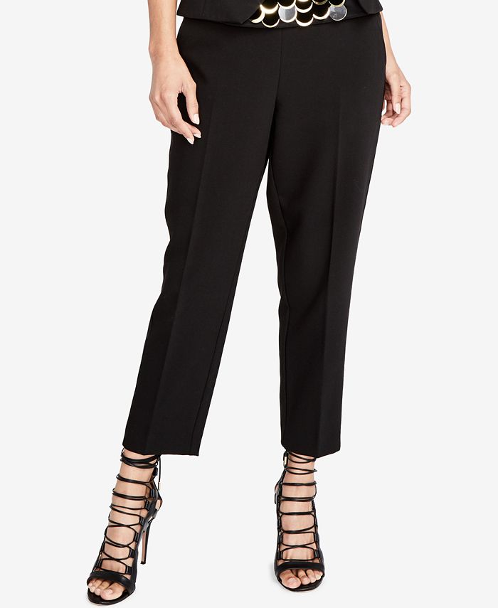 Rachel Roy Women's Paper Bag Tapered Pants Black Size 0 main image 1