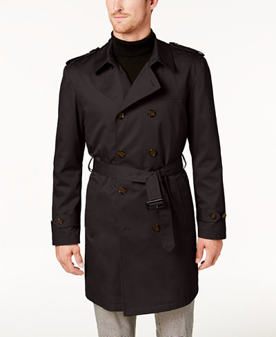 Lauren Ralph Lauren Men's Edmond Classic-Fit Belted Trench Raincoat ...
