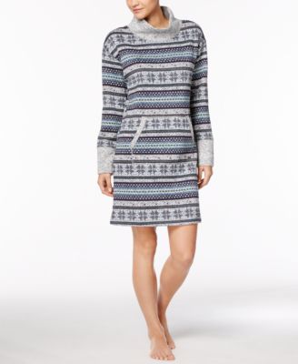 Nautica Snowflake-Print Knit Sleepshirt