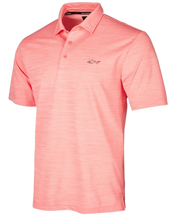 Greg Norman Men's 5 Iron Space-Dye Performance Golf Polo, Created for ...