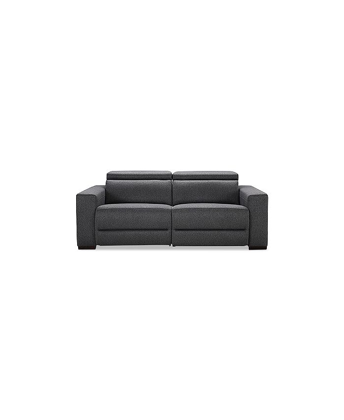 Furniture Nevio 82" 2Pc. Fabric Sofa with 2 Power Recliners and