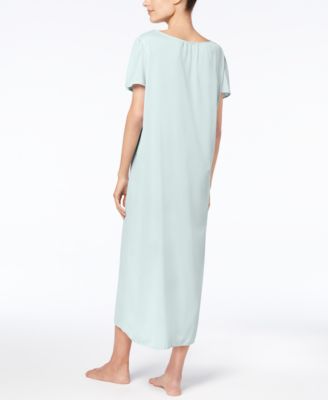 Embroidered Tricot Long Nightgown